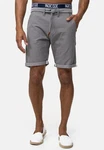 Indicode Chinoshorts Acton Grau/Dunkelgrau/Hellgrau