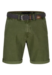 Indicode Chinoshorts Caedmon Dunkelgrün/Khaki/Grün