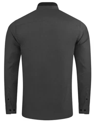 Huber Hemden Langarmhemd HU-0084 Hoher Stehkragen Verdeckte Leiste Regular Fit HU-0084