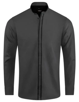 Huber Hemden Langarmhemd HU-0084 Hoher Stehkragen Verdeckte Leiste Regular Fit Huber Hemden Langarmhemd HU-0084 Hoher Stehkragen Verdeckte Leiste Regular Fit