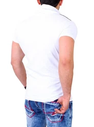 Reslad T-Shirt RS-05 Schalkragen Weiß/Hellblau/Rot/Dunkelblau/Schwarz
