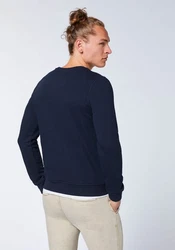 Chiemsee Sweatshirt im Label-Look Dunkelblau/Lila/Blau/Grau