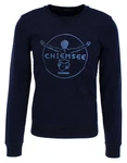 Chiemsee Sweatshirt im Label-Look Dunkelblau/Lila/Blau/Grau