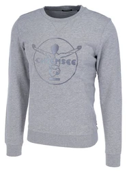 Chiemsee Sweatshirt im Label-Look Grau/Blau