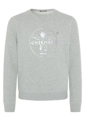 Chiemsee Sweatshirt im Label-Look Grau/Blau