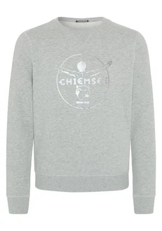 Chiemsee Sweatshirt im Label-Look Grau/Blau