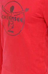 Chiemsee Sweatshirt im Label-Look Rot/Dunkelrot