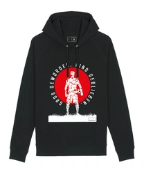 Bolzplatzkind Sweatshirt Sundowner Hoody Rot/Schwarz