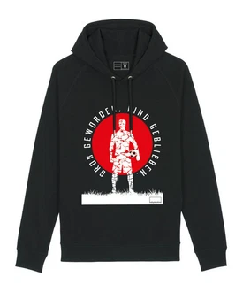 Bolzplatzkind Sweatshirt Sundowner Hoody Rot/Schwarz Bolzplatzkind Sweatshirt Sundowner Hoody Rot/Schwarz