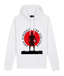 Bolzplatzkind Sweatshirt Sundowner Hoody Weiß/Rot