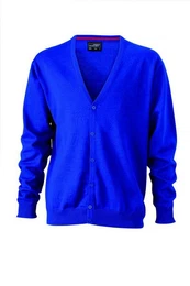 Cardigan JN 661 Herren V-Neck Cardigan Leichte Strickqualitt