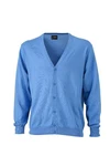 James & Nicholson V-Neck Cardigan Blau/Hellblau James & Nicholson V-Neck Cardigan Blau/Hellblau