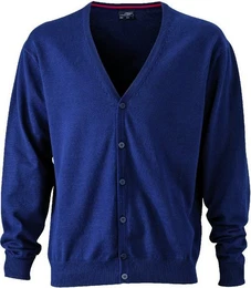 Cardigan JN 661 Herren V-Neck Cardigan Leichte Strickqualitt