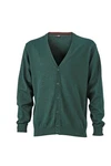 James & Nicholson V-Neck Cardigan Dunkelgrün/Grün James & Nicholson V-Neck Cardigan Dunkelgrün/Grün