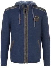 Spieth & Wensky Trachtenstrickjacke Dakar Dunkelblau/Blau/Hellblau