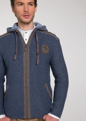 Spieth & Wensky Trachtenstrickjacke Dakar Dunkelblau/Blau/Hellblau