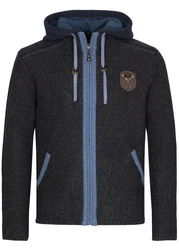 Spieth & Wensky Trachtenstrickjacke Dakar Dunkelblau/Dunkelgrau