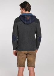 Spieth & Wensky Trachtenstrickjacke Dakar Dunkelblau/Dunkelgrau