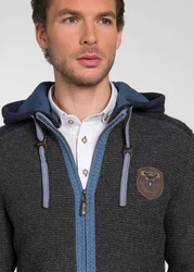 Spieth & Wensky Trachtenstrickjacke Dakar Dunkelblau/Dunkelgrau