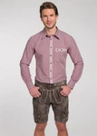 Spieth & Wensky Trachtenhemd Dorf Langarm Rot/Bordeaux/Lila/Dunkelblau/Rosa