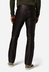 RICANO Lederhose No. 3 TR Dunkelbraun/Braun/Schwarz/Dunkelrot
