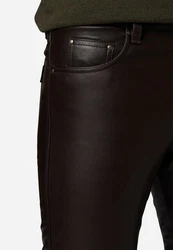 RICANO Lederhose No. 3 TR Dunkelbraun/Braun/Schwarz/Dunkelrot