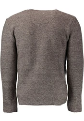 OS-Trachten Strickjacke Fudei Grau/Braun/Dunkelrot/Bordeaux
