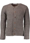 OS-Trachten Strickjacke Fudei Grau/Braun/Dunkelrot/Bordeaux