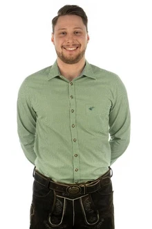 OS-Trachten Trachtenhemd Wacodu Langarmhemd Grün/Dunkelgrün OS-Trachten Trachtenhemd Wacodu Langarmhemd Grün/Dunkelgrün