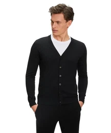 Strickjacke (1-tlg) aus reiner, extrafeiner Merinowolle