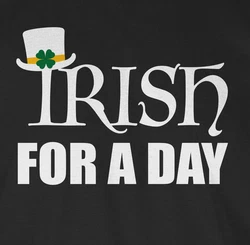 Shirtracer T-Shirt Irish for a day St. Patricks Day Grün/Blau