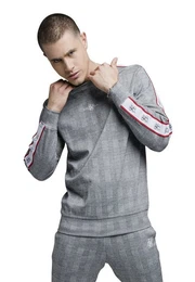 Sweater Herren Crewneck DELUXE DOGTOOTH CREW SWEATER SS-18396 Black White Schwarz Wei