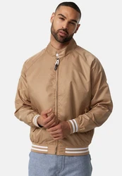 Indicode Herren Jacke Ayser mit Stehkragen & Reißverschluss Beige