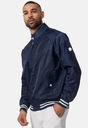 Indicode Herren Jacke Ayser mit Stehkragen & Reißverschluss Dunkelblau/Hellblau/Blau/Grau