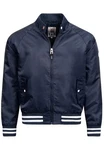 Indicode Herren Jacke Ayser mit Stehkragen & Reißverschluss Dunkelblau/Hellblau/Blau/Grau