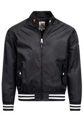 Indicode Herren Jacke Ayser mit Stehkragen & Reißverschluss Schwarz