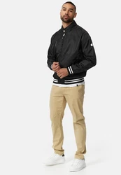 Indicode Herren Jacke Ayser mit Stehkragen & Reißverschluss Schwarz