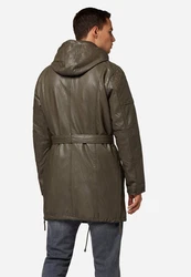 RICANO Lederjacke Sheena-M Dunkelgrün/Khaki