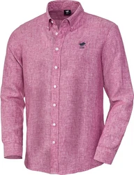 Polo Sylt Langarmhemd Dunkelrot/Rot/Rosa