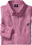 Polo Sylt Langarmhemd Dunkelrot/Rot/Rosa