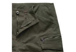 Hhenhorn Herren Cargo Shorts Bermuda Dunkelgrün/Khaki