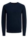Jack & Jones Rundhalspullover JJEEMIL 4295 Dunkelblau