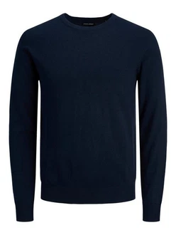 Jack & Jones Rundhalspullover JJEEMIL 4295 Dunkelblau Jack & Jones Rundhalspullover JJEEMIL 4295 Dunkelblau