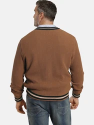 Charles Colby Cardigan DUKE STARKS Braun/Beige