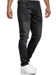 Tazzio Straight-Jeans A106 Regular Fit Schwarz/Dunkelgrau