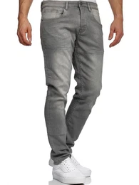 Straight-Jeans A106 Stretch mit Elasthan Denim Regular Fit