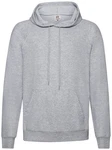 Fruit of the Loom Kapuzensweatshirt Lightweight Hooded Sweat Grau/Hellgrau