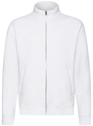 Fruit of the Loom Premium Sweatjacke Weiß/Creme/Grau