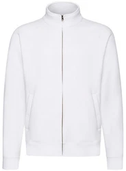 Fruit of the Loom Premium Sweatjacke Weiß/Creme/Grau