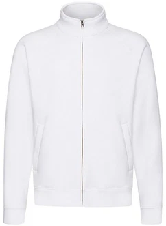 Fruit of the Loom Premium Sweatjacke Weiß/Creme/Grau